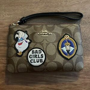 Coach Wristlet! Disney Villains “Bad Girls Club”